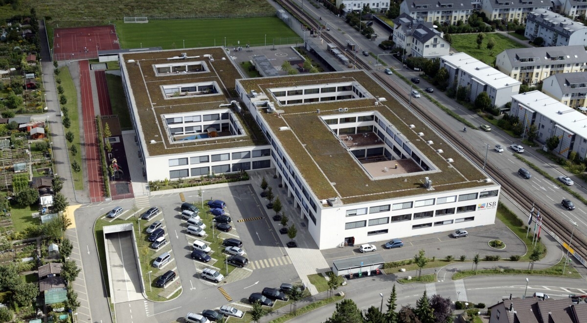Web ISB Reinach Luftbild August 2007 Neubau fertig pod